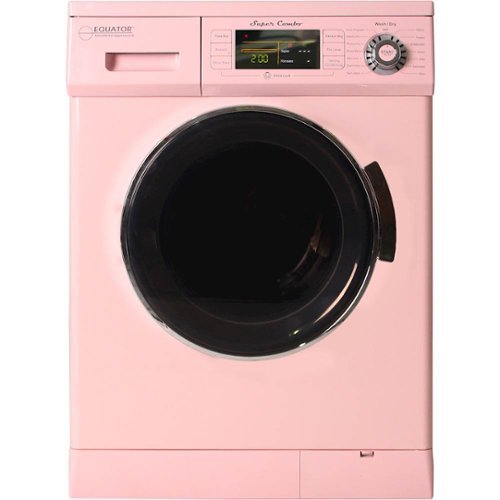 Equator - 1.6 Cu. Ft. 7-Cycle Washer and Electric Dryer Combo - Pink-Front_Standard 
