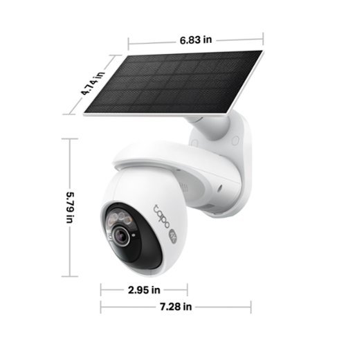 TP-Link Tapo Wireless Pan-Tilt Security 4K Ultra Camera, 360° Coverage, with Solar, IP65 Weatherproof Camera - No Monthly Fees - White BUY IN JAPAN