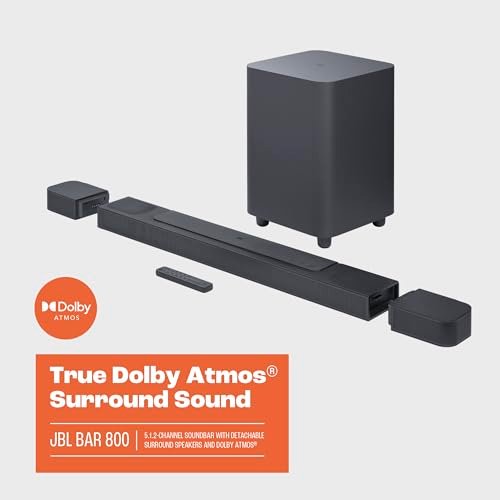 JBL Bar 800 5.1.2 Channel soundbar with Detachable Surround