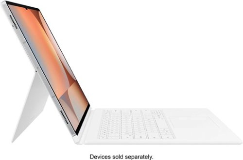 Samsung Galaxy Tab S10 Ultra/S9 Ultra Book Cover Keyboard - White WORLDWIDE DELIVERY