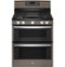 GE - 6.8 Cu. Ft. Freestanding Double Oven Gas Convection Range with Self-Steam Cleaning and No-Preheat Air Fry - Slate-Front_Standard