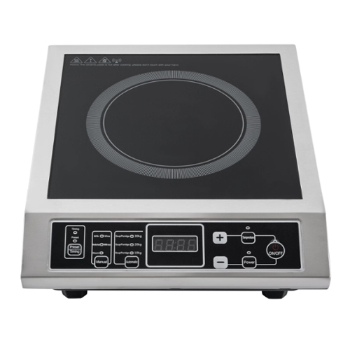 Stock Preferred - Professional 3500W Countertop Induction Cooktop - Silver-Front_Standard 