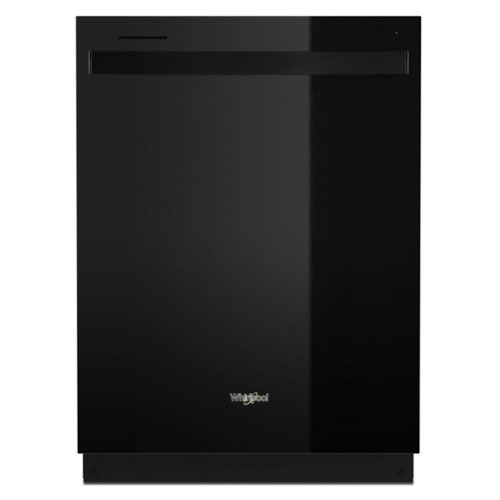  Whirlpool - 24&quot; Top Control Built-In Stainless Steel Tub Dishwasher with 3rd Rack, Large Capacity, 47 dBA - Black