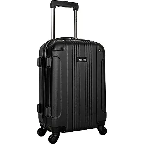 Front. DORLUKFU - Out of Bounds Lightweight Hardshell 4-Wheel Spinner Luggage, Midnight Black, 20-Inch Carry On - Midnight Black.
