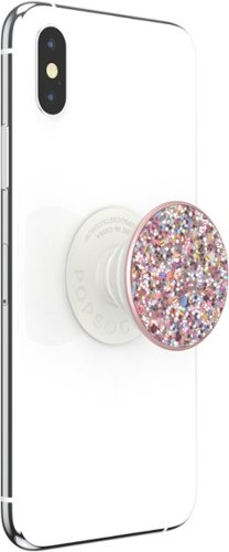 PopSockets PopGrip Premium Cell Phone Grip & Stand for Mobile Phones - Sparkle Rosebud Pink WORLDWIDE DELIVERY