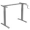 Costway - Hand Crank Sit to Stand Desk Frame Height Adjustable Standing Base - Gray-Front_Standard