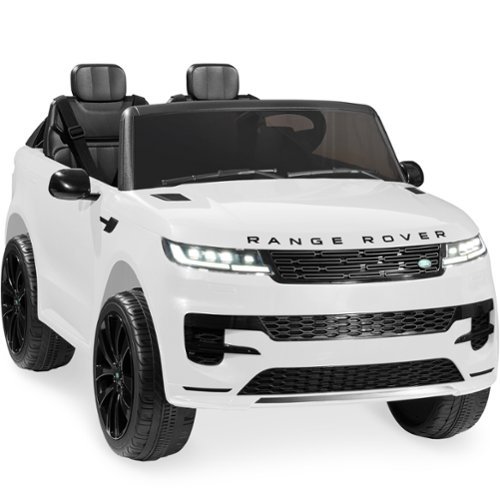 Best Choice Products - Kids 24V 2-Seater Licensed Range Rover Ride-On Car w/ Parent Control 132lb Weight Capacity - White-Front_Standard 