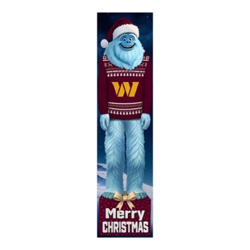 Fan Creations - Washington Commanders 48" Yeti Christmas Leaner - Multicolor-Front_Standard 