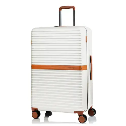 Front. Champs - Vintage II Collection Large Luggage Case - Ivory.