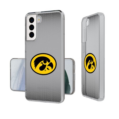 Keyscaper - NCAA - Iowa Hawkeyes Linen Logo Galaxy Clear Case - S24 - Multicolor-Front_Standard 