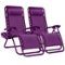 Best Choice Products - Set of 2 Zero Gravity Lounge Chair Recliners for Patio, Pool w/ Cup Holder Tray - Amethyst-Front_Standard