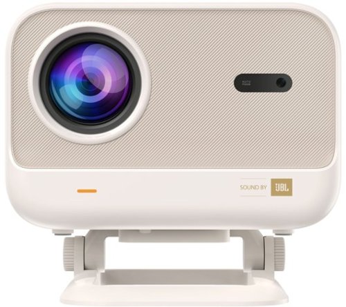 Yaber - L2 Plus 1080P Projector, 460 ISO, JBL Speakers, 3G Lens, Auto Keystone & Focus – - Cream-Front_Standard 