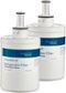 Insignia™ - Water Filters for Select Samsung Refrigerators (2-Pack) - White-Front_Standard 