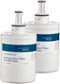 Insignia™ - Water Filters for Select Samsung Refrigerators (2-Pack) - White-Front_Standard