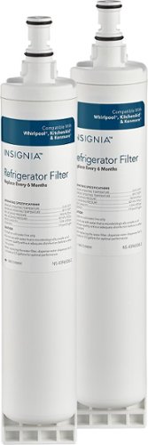  Insignia™ - Water Filters for Select Whirlpool Refrigerators (2-Pack) - White