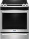 Maytag - 6.4 Cu. Ft. Self-Cleaning Fingerprint Resistant Slide-In electric Convection Range - Stainless Steel-Front_Standard