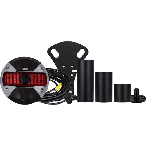 Alpine - Spare Tire Rear View Camera and Light System for 2007-Up Jeep Wrangler - Black