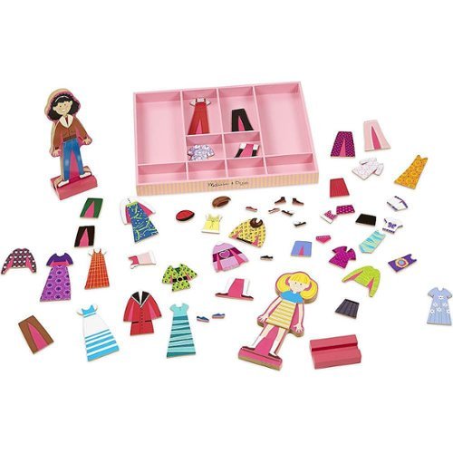  Melissa &amp; Doug - Abby &amp; Emma Magnetic Dress-Up Set - Multi
