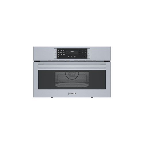 Bosch - 800 Series 1.6 Cu. Ft. Convection Built-In Microwave - Stainless Steel