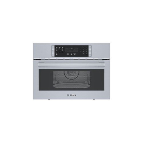  Bosch - 800 Series 1.6 Cu. Ft. Convection Built-In Microwave - Stainless Steel