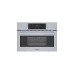 Bosch - 800 Series 1.6 Cu. Ft. Built-In Microwave - Stainless steel - Front_Standard