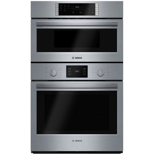 Bosch - 500 Series 30" Built-In Electric Convection Wall Oven with Built-In Microwave - Stainless steel