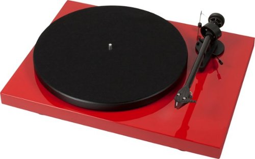 Pro-Ject - Debut Stereo Turntable - Shine red-Front_Standard 