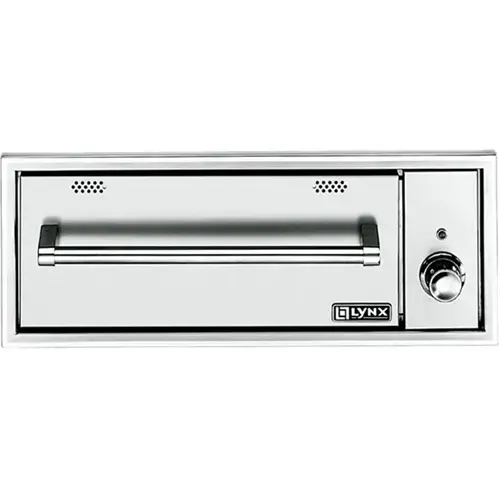 Front. Lynx - Professional 30" Warming Drawer - Stainless Steel.