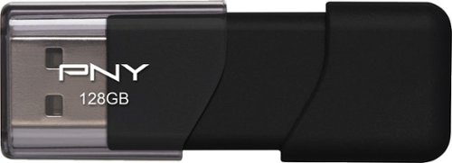  PNY - Attaché 128GB USB 2.0 Flash Drive - Black