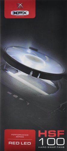 XFX - AMD Radeon RX Series 90mm Hard Swap Interchangeable Fan Kit with LED Lighting - Red-Front_Standard 