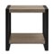 Walker Edison - Urban Wood and Metal Side Table - Driftwood-Front_Standard