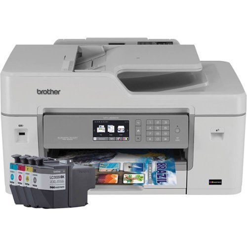  Brother - INKvestment MFC-J6535DW Wireless All-in-One Printer - Gray