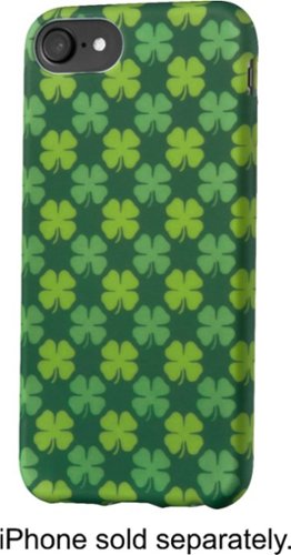  Dynex™ - Soft Shell Case for Apple® iPhone® 6s, 7 and 8 - Green Shamrocks