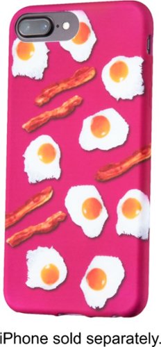  Dynex™ - Soft Shell Case for Apple® iPhone® 6s Plus, 7 Plus and 8 Plus - Bacon and Eggs