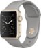 Geek Squad Certified Refurbished Apple Watch Series 1 38mm Gold Aluminum Case Concrete Sport Band - Gold Aluminum-Front_Standard
