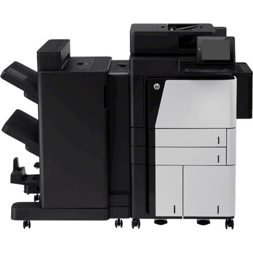 HP - Refurbished LaserJet Enterprise Flow MFP M830z Wireless Black-and-White All-In-One Printer - Black/Silver-Front_Standard 