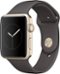 Geek Squad Certified Refurbished Apple Watch Series 2 42mm Gold Aluminum Case Cocoa Sport Band - Gold Aluminum - (2016)-Front_Standard