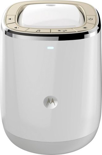  Motorola - Smart Nursery Dream Machine Audio Baby Monitor - White/Gold