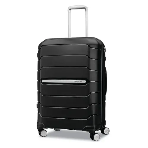 Front. Samsonite - Freeform 28" Expandable Spinner Suitcase - Black.