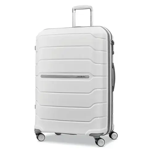 Front. Samsonite - Freeform 31" Expandable Spinner Suitcase - White.