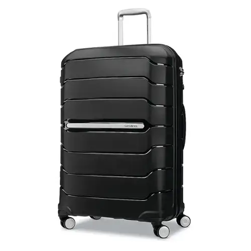 Front. Samsonite - Freeform 28" Expandable Spinner Suitcase - Black.
