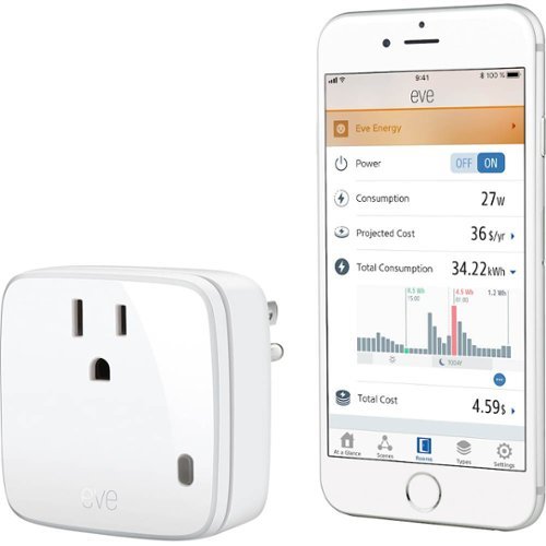 Eve Energy Smart Plug & Power Meter - White WORLDWIDE DELIVERY