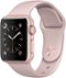 Apple Watch Series 2 42mm Rose Gold Aluminum Case Pink Sand Sport Band - Rose Gold Aluminum - (2016)-Angle_Standard