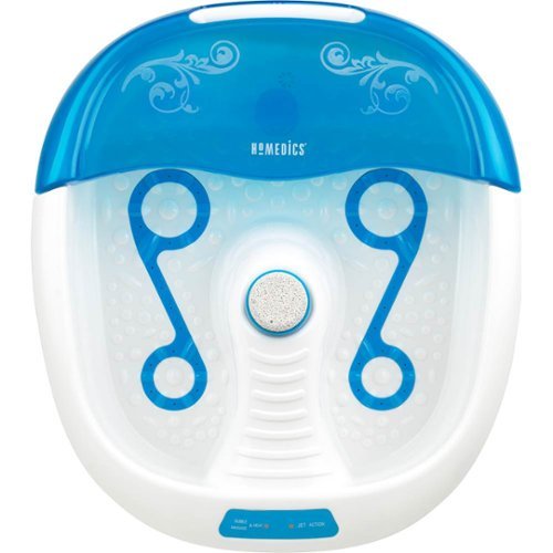  HoMedics - Pedicure Foot Spa with Heat - Blue/White