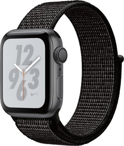 Apple Watch Nike+ Series 4 (GPS) 40mm Space Gray Aluminum Case with Black Nike Sport Loop - Space Gray - (2015)-Left_Standard 