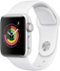 Apple Watch Series 3 (GPS) 38mm Aluminum Case with White Sport Band - Silver Aluminum-Left_Standard 