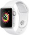Apple Watch Series 3 (GPS) 38mm Aluminum Case with White Sport Band - Silver Aluminum - (2017)-Left_Standard