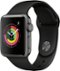 Apple Watch Series 3 (GPS) 38mm Aluminum Case with Black Sport Band - Space Gray - (2017)-Left_Standard
