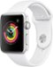 Apple Watch Series 3 (GPS) 42mm Silver Aluminum Case with White Sport Band - Silver Aluminum - (2017)-Left_Standard
