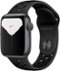 Apple Watch Nike Series 5 (GPS) 40mm Aluminum Case with Anthracite/Black Nike Sport Band - Space Gray-Front_Standard 